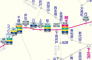 路線図×駅周辺情報